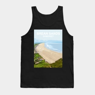 Brean Sands Somerset. Travel poster. Gift. Tank Top